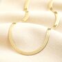 Stainless Steel Herringbone Chain Necklace In Gold, thumbnail 1 of 4