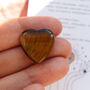 Tigers Eye Polished Heart For Confidence And Courage, thumbnail 1 of 5