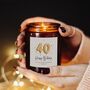 Any Age Birthday Gift, Personalised Candle, thumbnail 1 of 2