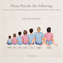 Personalised Grandad Family Illustration Print Gift, thumbnail 2 of 11