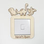 Personalised Dinosaur Wooden Light Switch Surround, thumbnail 4 of 4