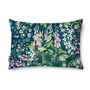 Luxury Super Soft Velvet Cushion Cottage Garden Teal, thumbnail 5 of 5