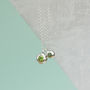 Silver Peridot And Tourmaline Orb Necklace, thumbnail 1 of 6