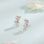 Sterling Silver Astronaut Stud Earrings, thumbnail 1 of 9
