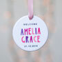 New Baby Girl Personalised Decoration, thumbnail 2 of 3