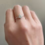 Sterling Silver Mini Christmas Tree Ring, thumbnail 3 of 11