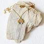 Diamond Four Leaf Clover Necklace – Silver/Gold Vermeil, thumbnail 7 of 8