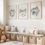 Forest And Mountain Adventure Nursery Art – Camping Animal Prints Trio, thumbnail 2 of 5