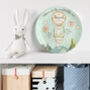 Personalised Spring Rabbit Keepsake Birth Plate, thumbnail 2 of 4