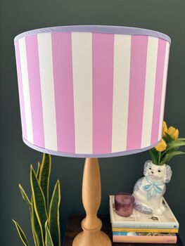 Carnival Lampshade In Candy Pink Deckchair Stripe, 4 of 9