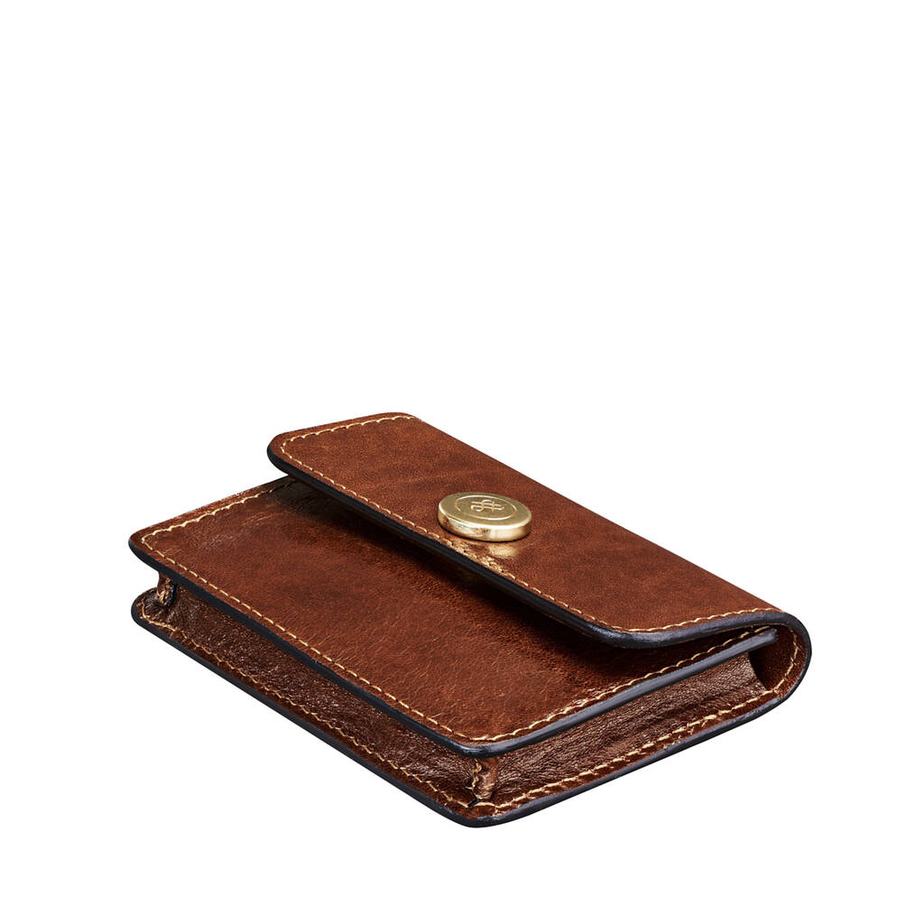 Personalised Women's Leather Card Holder 'Portofino' By Maxwell Scott