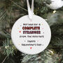 Funny Valentine’s Day Ornament Quote Gift, thumbnail 3 of 6