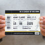 Personalised Rugby Ticket Card For Dad, thumbnail 4 of 5