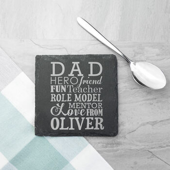 Personalised Dad's Slate Keepsake, 4 of 6