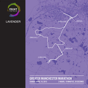 Personalised Manchester Marathon Poster, 8 of 12