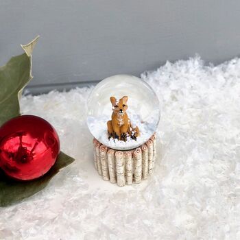 Christmas Little Fox Snow Globe, 2 of 2