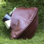 Personalised Luxury Leather Rugby Ball Wash Bag, thumbnail 1 of 12