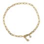 Paper Clip Anklet In Gold Plated, thumbnail 1 of 2