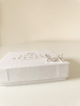 Sterling Silver Bee Stud Earrings, 3 of 6