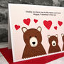 'Bears' Personalised Valentines Card From Children, thumbnail 3 of 4