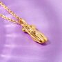 Gold Plated Bust Necklace, thumbnail 4 of 7