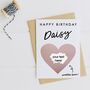 Happy Birthday Scratch Card Personalised Rose Gold, thumbnail 1 of 2
