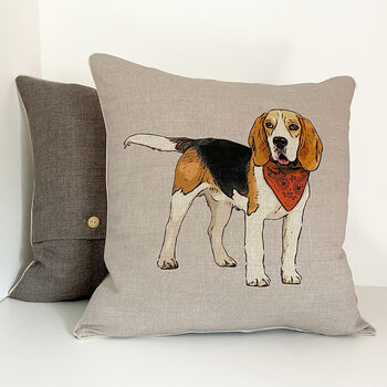 Beagle Feature Cushion, 3 of 6