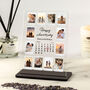 Happy Anniversary Photo Collage Poster Acrylic With Calendar 12 Pictures, thumbnail 1 of 2