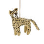 Handmade Felt Larry The Leopard Hanging Decoration, thumbnail 2 of 3