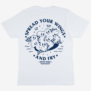 Spread Your Wings Unisex Graphic T Shirt In White, 7 of 7