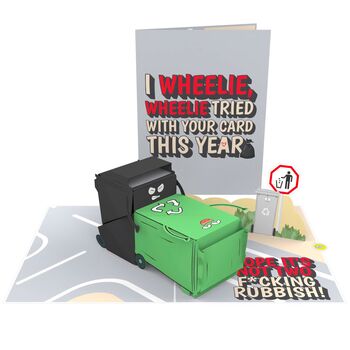 Sorry This Is F*Cking Rubbish! 3D Pop Up Bins! Silly Rude Funny Card! Best For All Occasions, 6 of 11