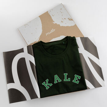 Kale Cotton T Shirt For Vegetarians, 2 of 7