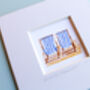 British Summer Beach Chairs Mini Art Print, thumbnail 5 of 9
