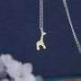 Sterling Silver Tiny Giraffe Necklace, thumbnail 6 of 12