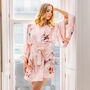 Silk Kimono Dressing Gown Floral Magic Blooms, thumbnail 8 of 11