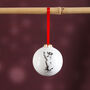 Begging Terrier Dog Christmas Bauble Decoration, thumbnail 1 of 2