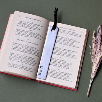 Personalised 6th Anniversary Gift, Iron Tassel Bookmark, 10 of 12