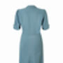 1940s Style Crepe Dress In Venice Blue, thumbnail 3 of 3