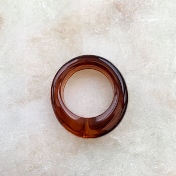 Amber Coloured Resin Ring, 3 of 9