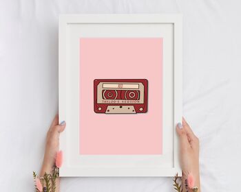 Taylor Swift Red Inspired Cassette Print, 2 of 5