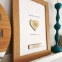 Fifth Wooden Anniversary Calendar Heart Print, thumbnail 3 of 3