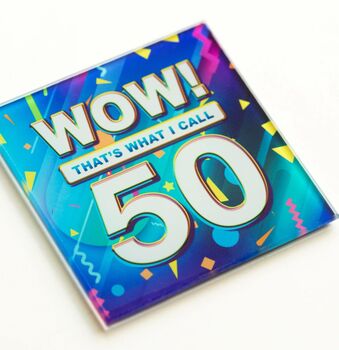 Music Themed 50th Birthday Coaster, 2 of 5