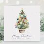 Personalised Christmas Tree Family Card *Up To Eight Personalised Baubles, thumbnail 1 of 7