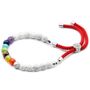 White Howlite Chakra Gemstone Bracelet, thumbnail 1 of 6