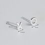 Sterling Silver Hugs And Kisses Stud Earrings, thumbnail 6 of 6