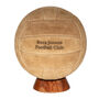 Personalised Engraved Hand Sewn Suede Leather Football Ball Size Five, thumbnail 1 of 12