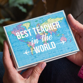 'Best Teacher In The World' Card, 2 of 3