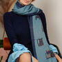 Spy Cat Cashmere Blend Scarf, thumbnail 1 of 12