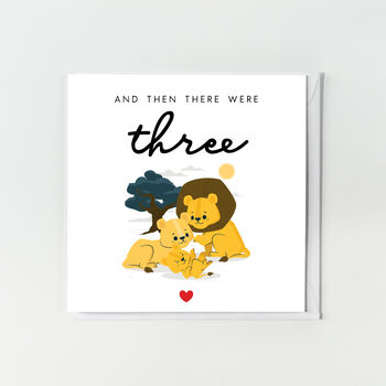 And There Were Three New Baby Boy Card, 2 of 2