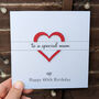 Personalised 60th Birthday Card For Mum – Special Elegant Keepsake – Handmade Gift For Mother, Milestone Greeting Card, thumbnail 1 of 4